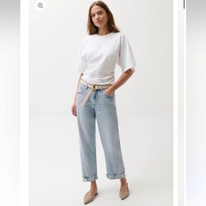 Pistola mid rise kacey boyfriend cuffed jean